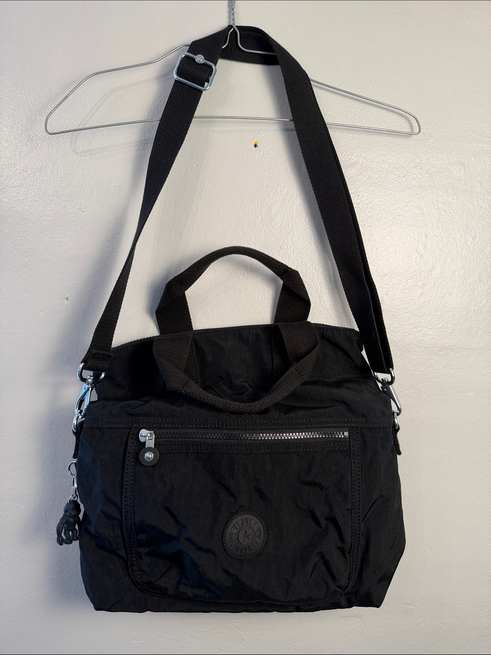 Kipling Elva Convertible Tote Bag with Monkey Keychain